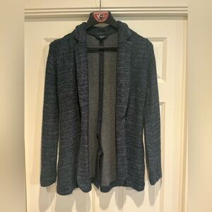 Simply Vera Vera Wang Charcoal & Dark Blue Knit Cardigan